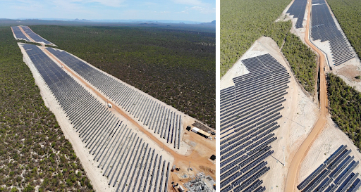 Usina Solar Sobrado — vista aérea